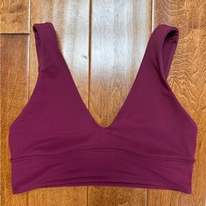 Lululemon Athletica Deep V Align Purple Sports Bra 10